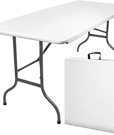 Tavolo Horeca - pieghevole - 74 x 76 x 183 cm - HDPE - bianco - Garden Friend