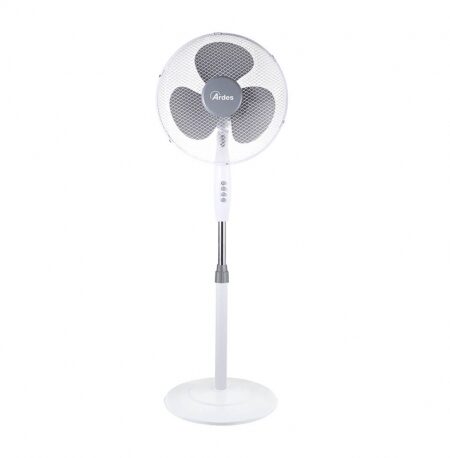 ARDES BRISA (AR5BR41PB) - VENTILATORE A PIANTANA CON PALA COLORATA 40CM, 40W 3 VELOCITA' BIANCO