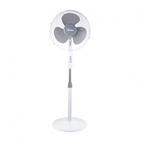 ARDES BRISA (AR5BR41PB) - VENTILATORE A PIANTANA CON PALA COLORATA 40CM, 40W 3 VELOCITA' BIANCO