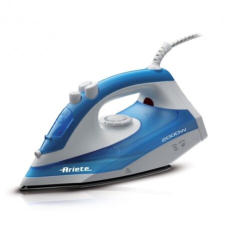 Ariete Steam Iron 2000 (6234) – Ferro da Stiro Elettrico 2000W con Piastra in Teflon e Colpo Vapore