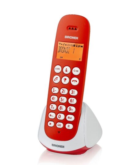 BRONDI ADARA (ROSSO) - TELEFONO CORDLESS SINGOLO - VIVAVOCE