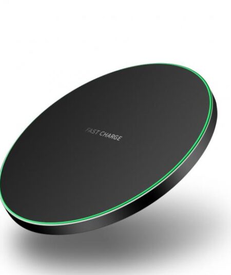 CARICATORE WIRELESS UNIVERSALE NERO - RICARICA ULTRA FAST 10W - CARICABATTERIE WIRELESS CHARGER