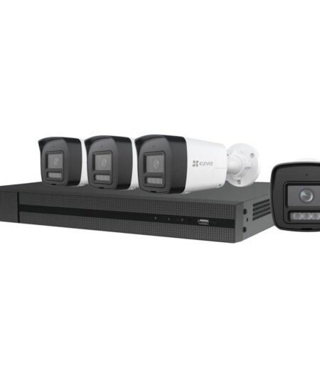 EZVIZ KIT X5K – Sistema di Sicurezza Smart Home 8 canali (NVR X5K) + 4 Telecamere PoE H3K 4K