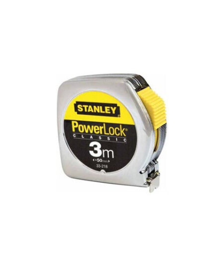 Flessometro PowerLock - 3 m - larghezza nastro 1,27 cm - Stanley