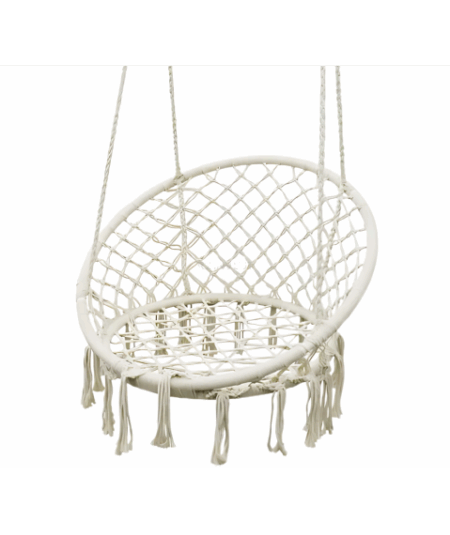 Poltrona sospesa a nido misura 60x80x120cm, portata max 150kg, amaca,altalena,dondolo da giardino,resistente