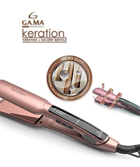 GAMA Piastra Keration X‑Wide Digital – Piastre Extra‑Large 40×100 mm, Display LCD, 150–230 °C