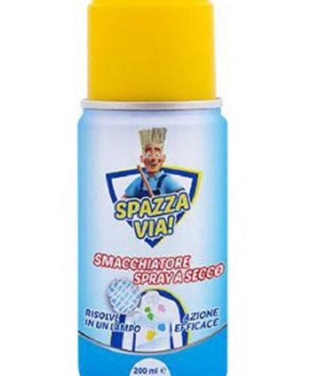 Fael Spazza Via! Smacchiatore Spray a Secco 200 ml – Rimuovi Macchie Grasse, Inchiostro e Succo in Tempo Record