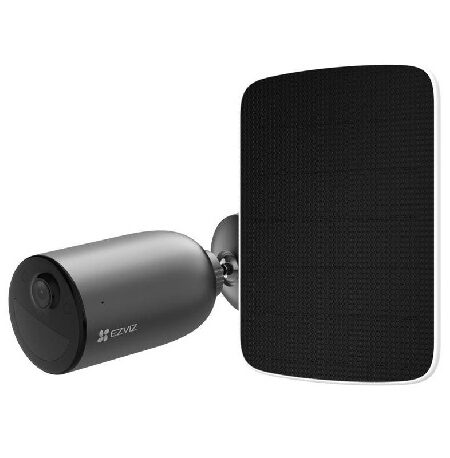 EZVIZ EB3 4G + Solar Panel 5W – Telecamera da Esterno a Batteria con Connessione 4G, Risoluzione 2K, Visione Notturna a Colori e Difesa Attiva
