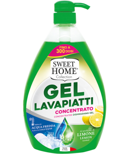 Sweet Home Gel Lavapiatti Concentrato – Limone 1000 ml