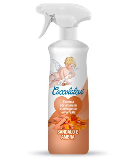 Coccolatevi Essenza Ambienti – Talco & Rosa, Spray Multisuperficie Profumante & Detergente, 300 ml