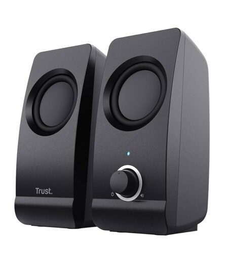 Trust Remo 2.0 – Casse PC Stereo 16 W (8 W RMS), Alimentazione USB, Jack Aux 3,5 mm – Compatte e Versatili