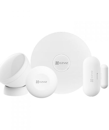 EZVIZ CS‑TX/A3 – Kit Centrale con Sensore PIR, Sensore Apertura/Chiusura, Pulsante Smart – ZigBee
