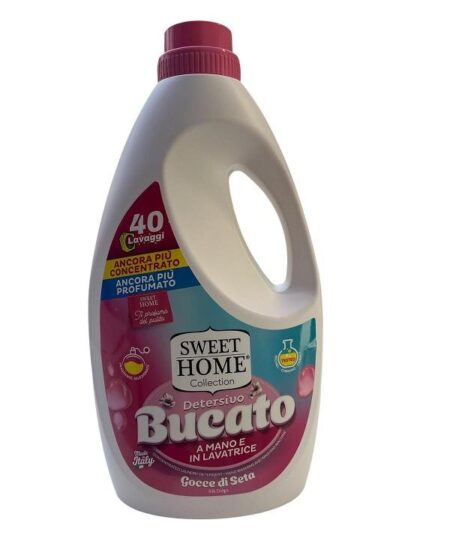Sweet Home Detersivo Bucato Liquido Gocce di Seta – 2000 ml