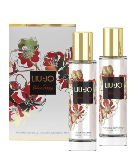 LIU JO Divine Poppy Coffret Eau de Parfum 200 ml + Body Lotion 200 ml – Set Regalo Donna