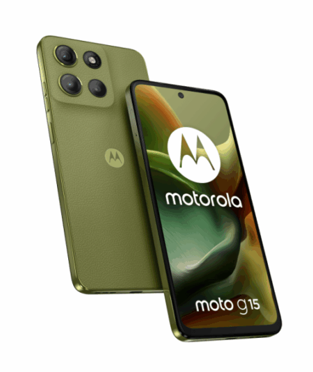 Motorola Moto G15 8 GB · 256 GB · Iguana Green · Android 15 · Helio G81 Extreme · Display 6,72″ FHD+