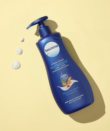 Leocrema Crema Corpo Olio di Mandorle e Pantenolo 500ml con Dosatore