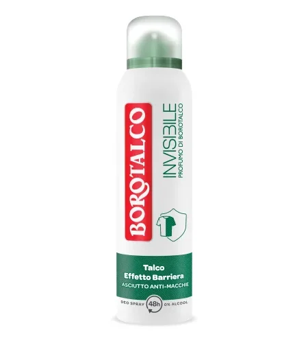 Borotalco Deo Spray 48h Invisible 150ml – Talco Vegetale Anti-Macchie
