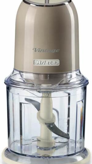 Ariete Tritatutto Verticale 0438 Vintage 400W | 2 Velocità, 600ml – Beige Retrò Elegante