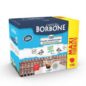 Borbone Cialde 44mm Miscela Nobile Blu 120 pz | Caffè Espresso Ricco e Equilibrato