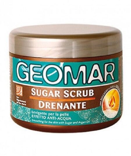 Geomar Sugar Scrub Drenante 600 g – Esfoliante Corpo con Zucchero e Olio di Argan
