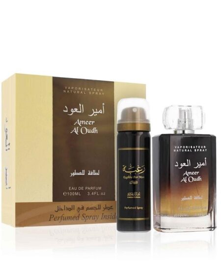 Lattafa Ameer Al Oudh Coffret Eau de Parfum 100ml + Deodorante 50ml – Profumo Orientale
