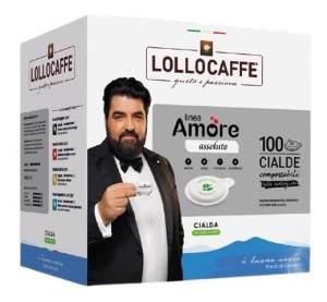Lollocaffè Cialde Amore Assoluto 44mm ESE – Box 100 Cialde Espresso Cremoso