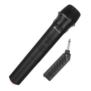 NGS Singer Air Microfono Vocale Wireless | Connessione Senza Fili con Ricevitore – Nero