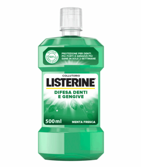 Listerine Difesa Denti e Gengive 500ml – Collutorio Gusto Delicato