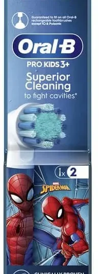 Oral-B Pro Kids 3+ Testine Ricambio 2pz per Spazzolino Elettrico