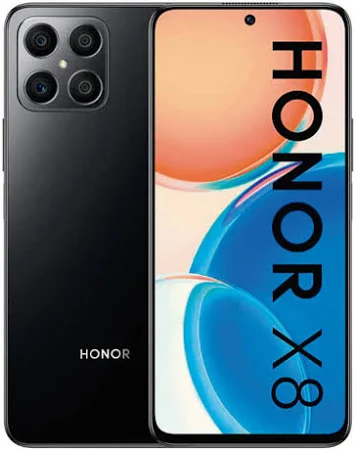 HONOR X8 Smartphone 6+128GB Black – Display FullView 6.7”, Quad Camera 64MP, Batteria 4000mAh